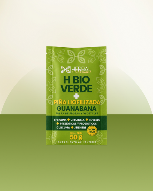 H Bio Verde Piña Liofilizada + Guanábana