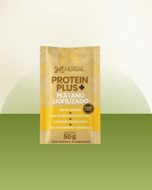 Protein Plus + Plátano Liofilizado