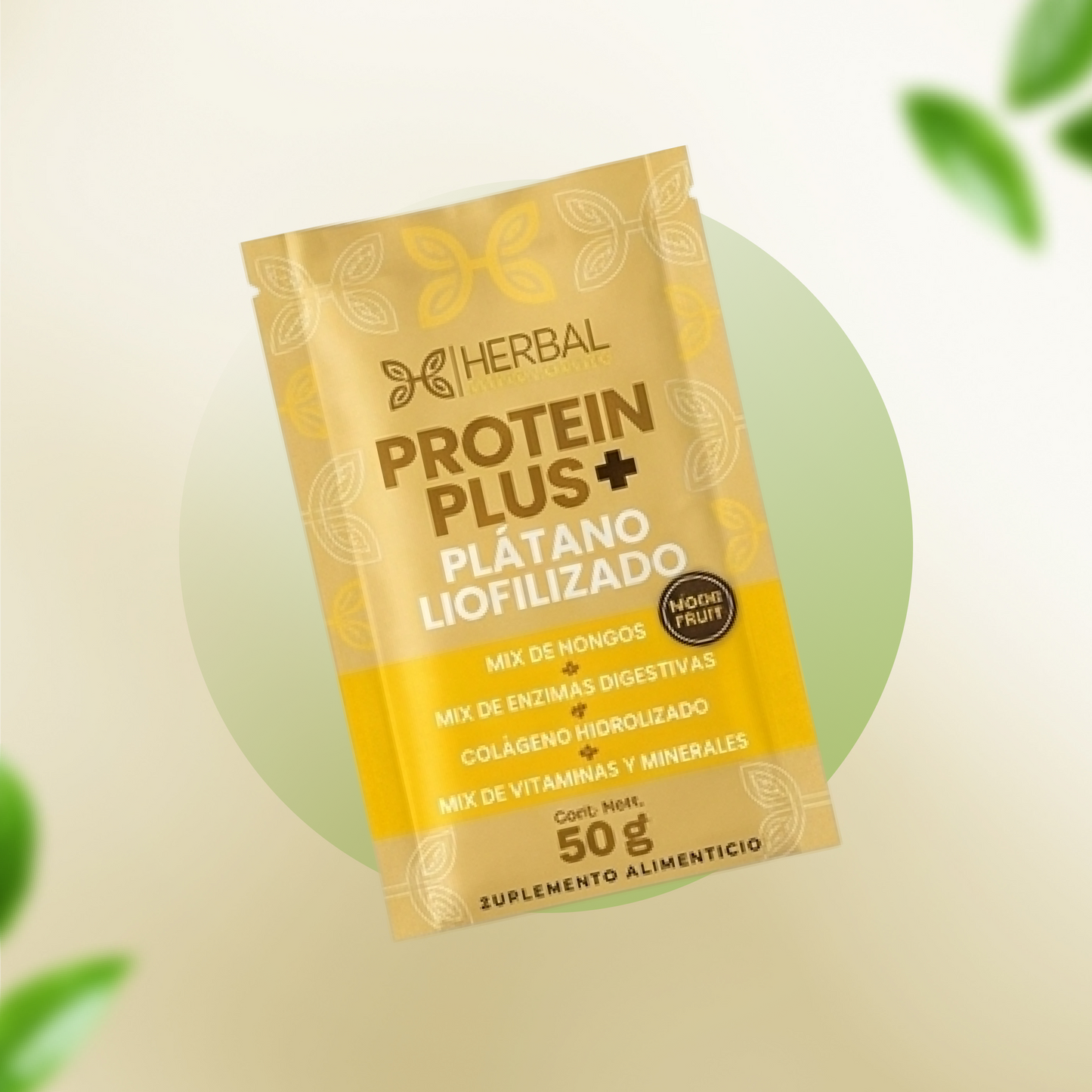 Protein Plus + Plátano Liofilizado