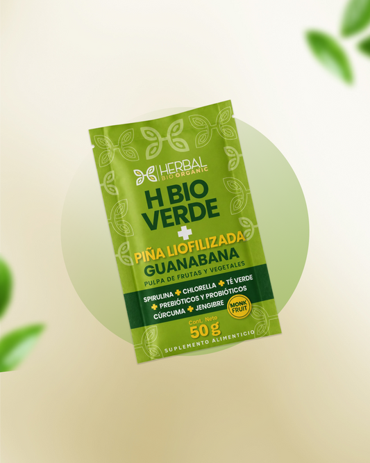 H Bio Verde Piña Liofilizada + Guanábana