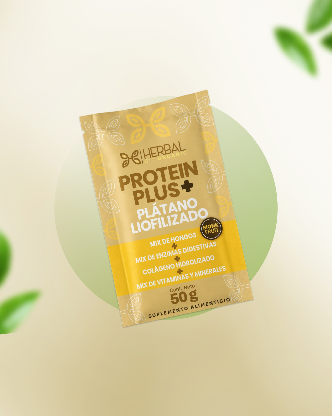 Protein Plus + Plátano Liofilizado