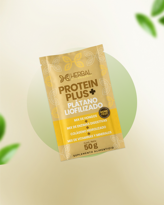 Protein Plus + Plátano Liofilizado