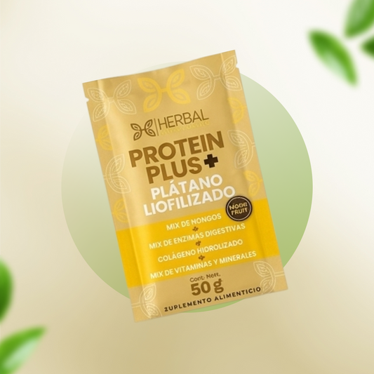 Protein Plus + Plátano Liofilizado