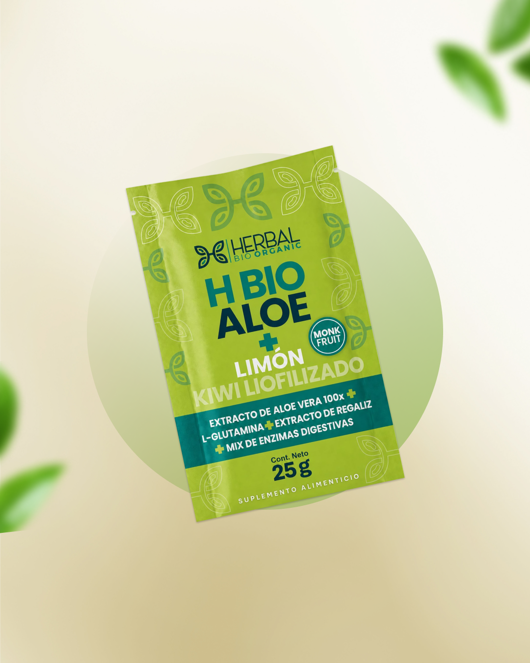 H Bio Aloe Vera + Limón Kiwi Liofilizado